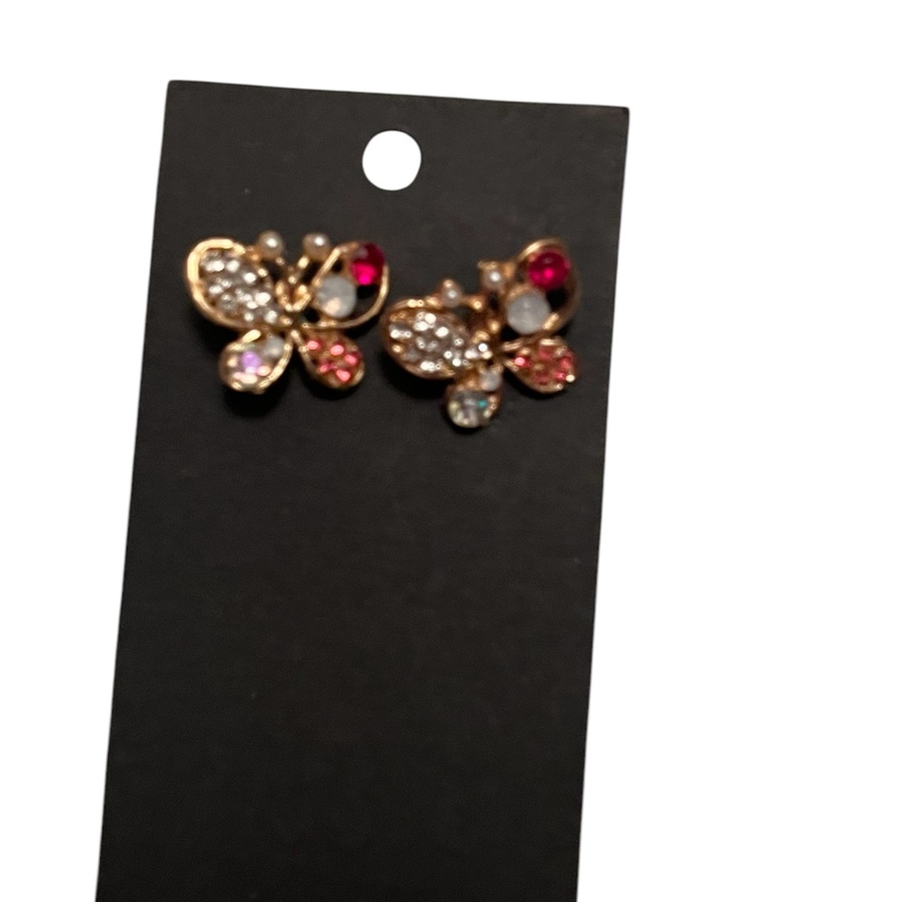 Elegant Gold Butterfly Earrings